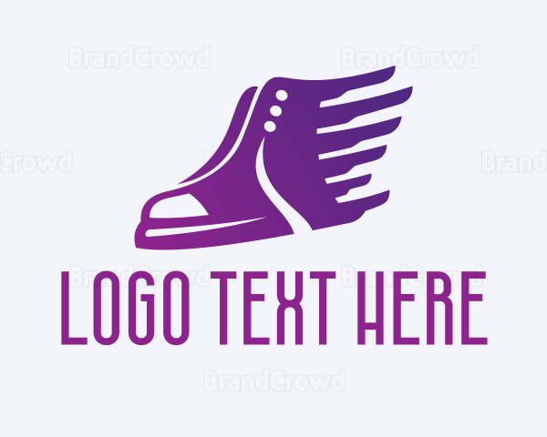 Sneaker Wings Fashion Logo