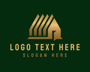 Architecture - House Roofing Builder logo design