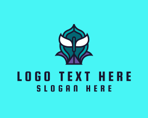 Interactive - Game Villain Alien logo design