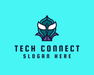 Interactive - Game Villain Alien logo design