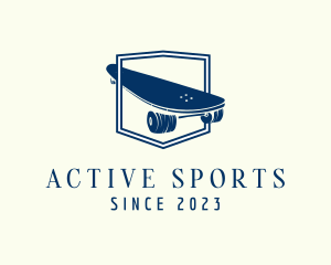 Longboard Skate Sport logo design