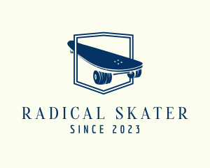 Longboard Skate Sport logo design