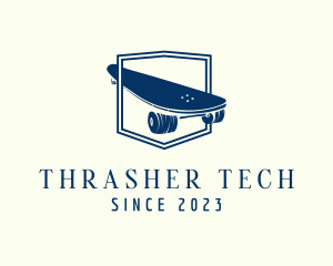 Thrasher - Longboard Skate Sport logo design