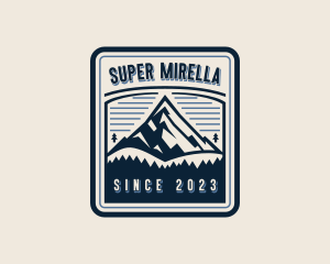 Hiking Mountain Summit Logo