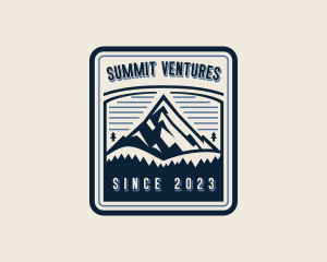 Hiking Mountain Summit logo design