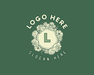 Scent - Garden Wreath Flowers logo design