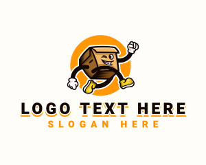 Running - Logistics Box Express logo design
