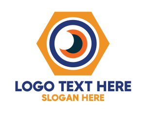 Visual - Hexagon Optical Eye logo design