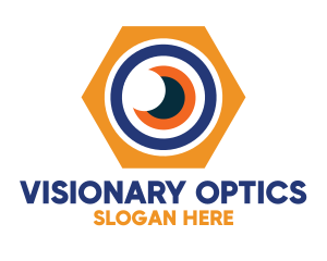 Hexagon Optical Eye  logo design
