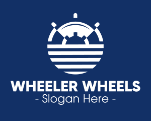 Nautical Ship Wheel logo design