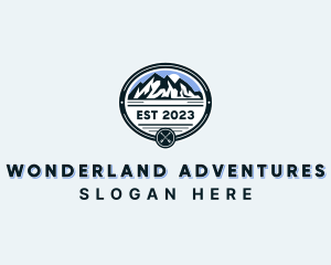 Nature Mountain Hiking logo design