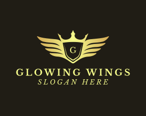 Golden Royal Wings logo design