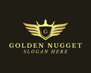 Golden Royal Wings logo design