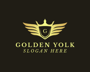 Golden Royal Wings logo design