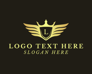 Pilot - Golden Royal Wings logo design