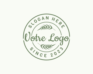 Organic - Organic Agriculture Wheat logo design