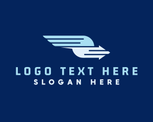 Firm - Fast Wing Arrow Logistic logo design