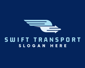 Logistic - Fast Wing Arrow Logistic logo design