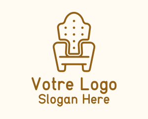 Brown Cushion Armchair Logo