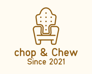 Upholstery - Brown Cushion Armchair logo design