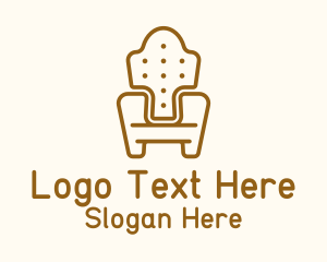 Brown Cushion Armchair Logo