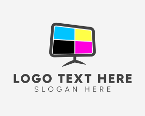 Computer - Television Color Display logo design