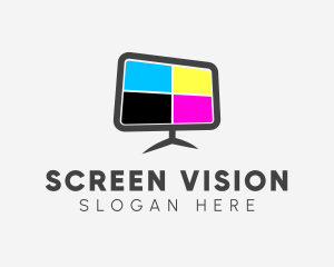 Television - Television Color Display logo design