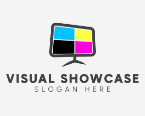 Display - Television Color Display logo design