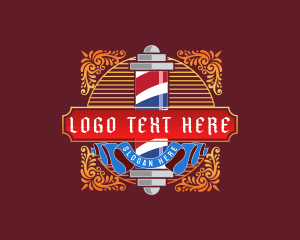 Barber - Salon Grooming Barbershop logo design