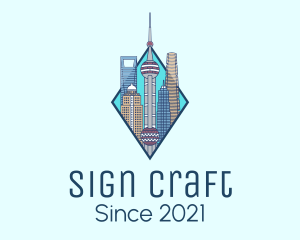 Shanghai City Metropolis logo design