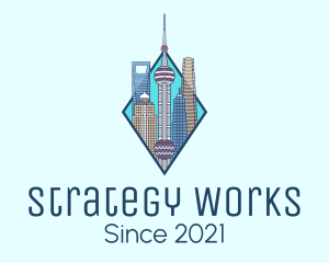 Shanghai City Metropolis logo design