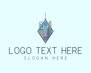 Metropolitan - Shanghai City Metropolis logo design