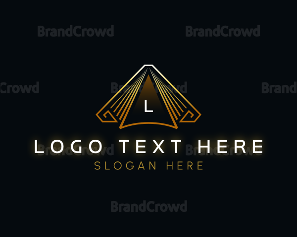 Premium Pyramid Triangle Logo