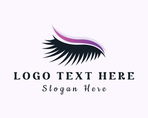 Cosmetology - Eyelash Beauty Makeup logo design