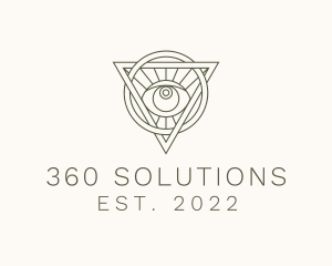 Mystic Triangle Eye logo design