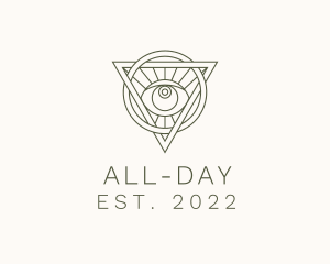 Mystic Triangle Eye logo design