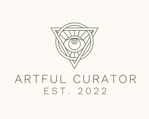 Mystic Triangle Eye logo design