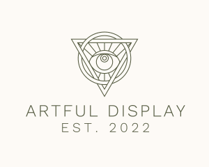 Mystic Triangle Eye logo design