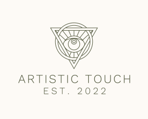 Mystic Triangle Eye logo design