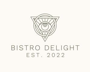 Mystic Triangle Eye logo design