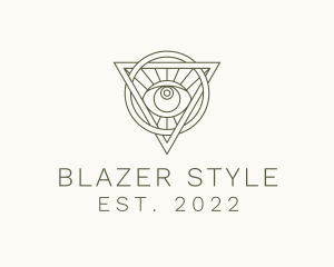 Mystic Triangle Eye logo design