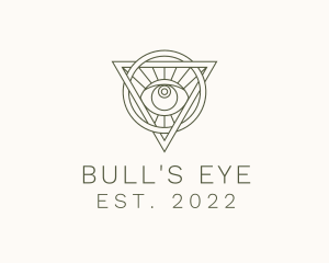 Mystic Triangle Eye logo design