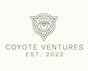 Mystic Triangle Eye logo design