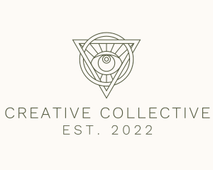 Mystic Triangle Eye logo design