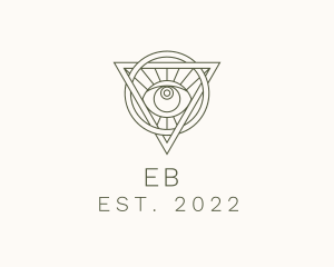 Mystic Triangle Eye logo design