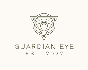 Mystic Triangle Eye logo design