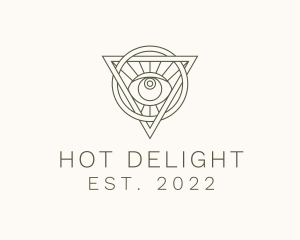 Mystic Triangle Eye logo design