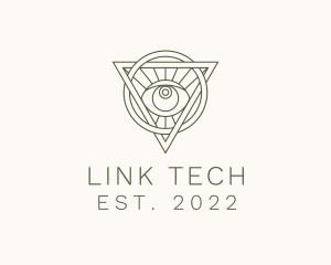 Mystic Triangle Eye logo design