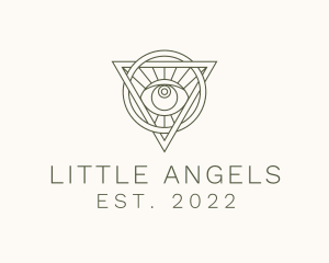 Mystic Triangle Eye logo design