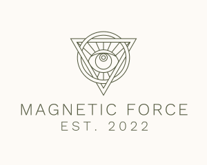 Mystic Triangle Eye logo design